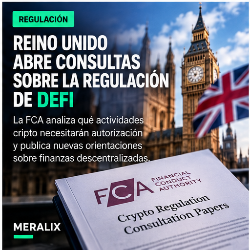 FCA de Reino Unido consulta nuevas reglas para DeFi