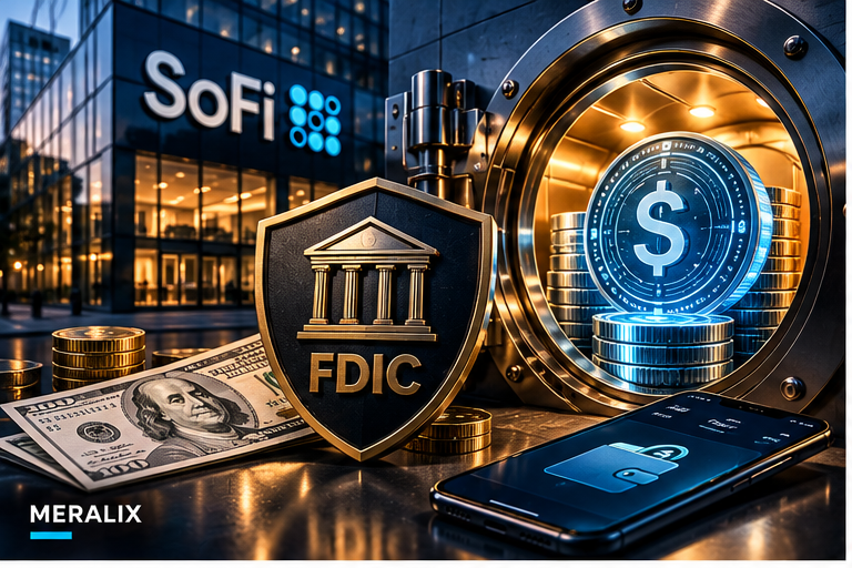 SoFi y depósito tokenizado bancario con protección FDIC